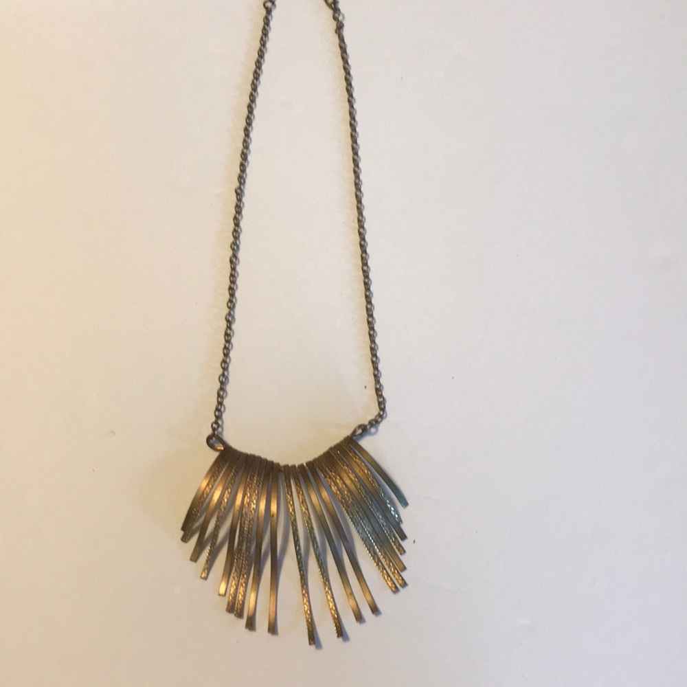Antique Gold Tone Artisan Necklace
